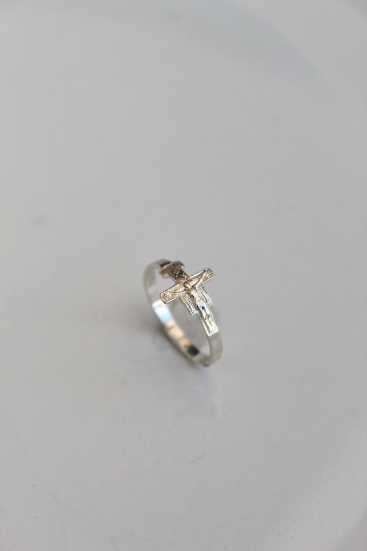 San Damiano Crucifix Ring in Silver