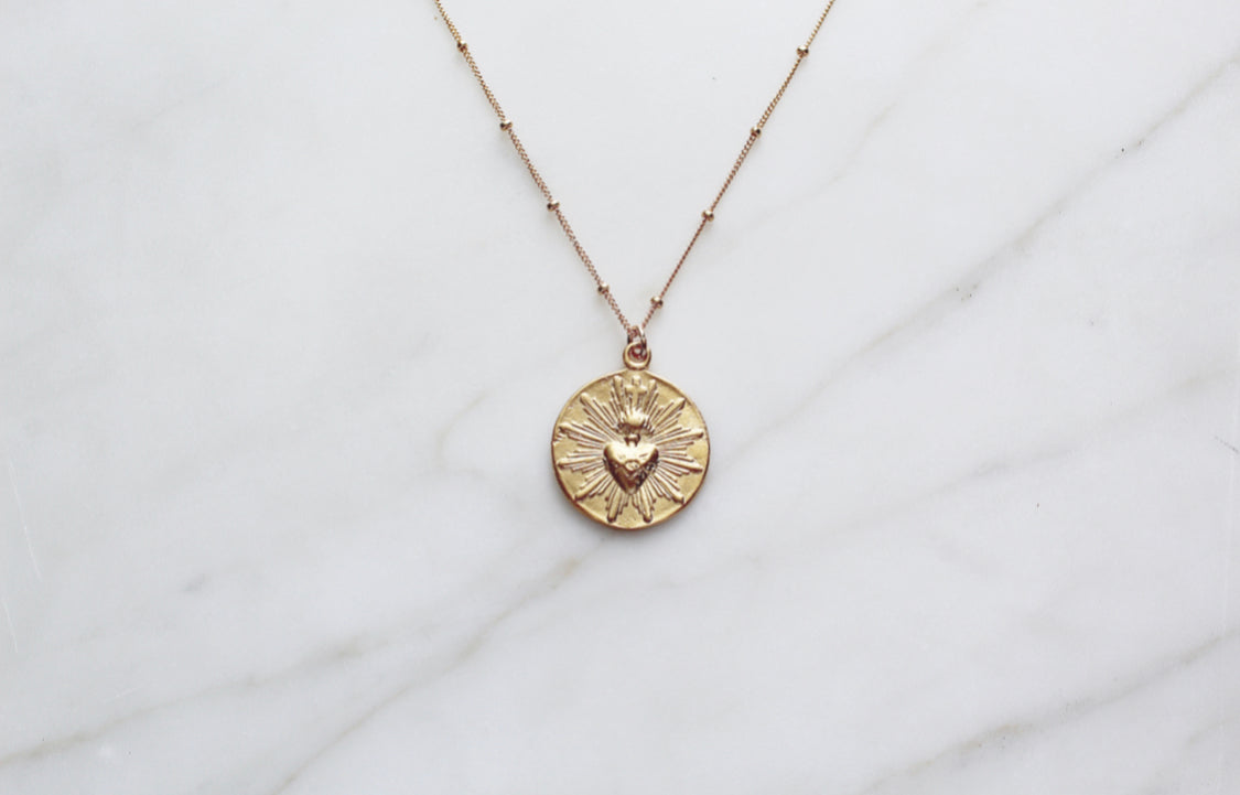 Sacred Heart Coin minimalist version
