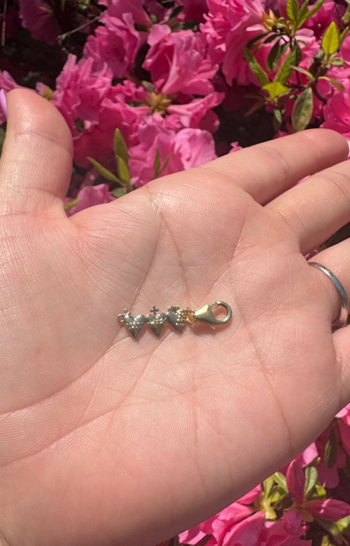 Tiny Holy Family Hearts® Jewelry & Clasp