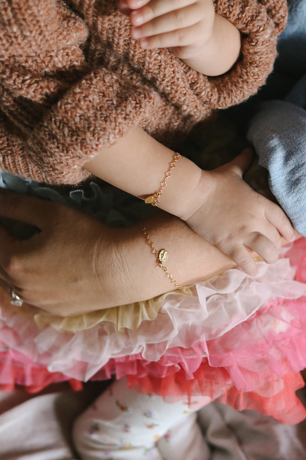 Miraculous Medal Floral Bracelet