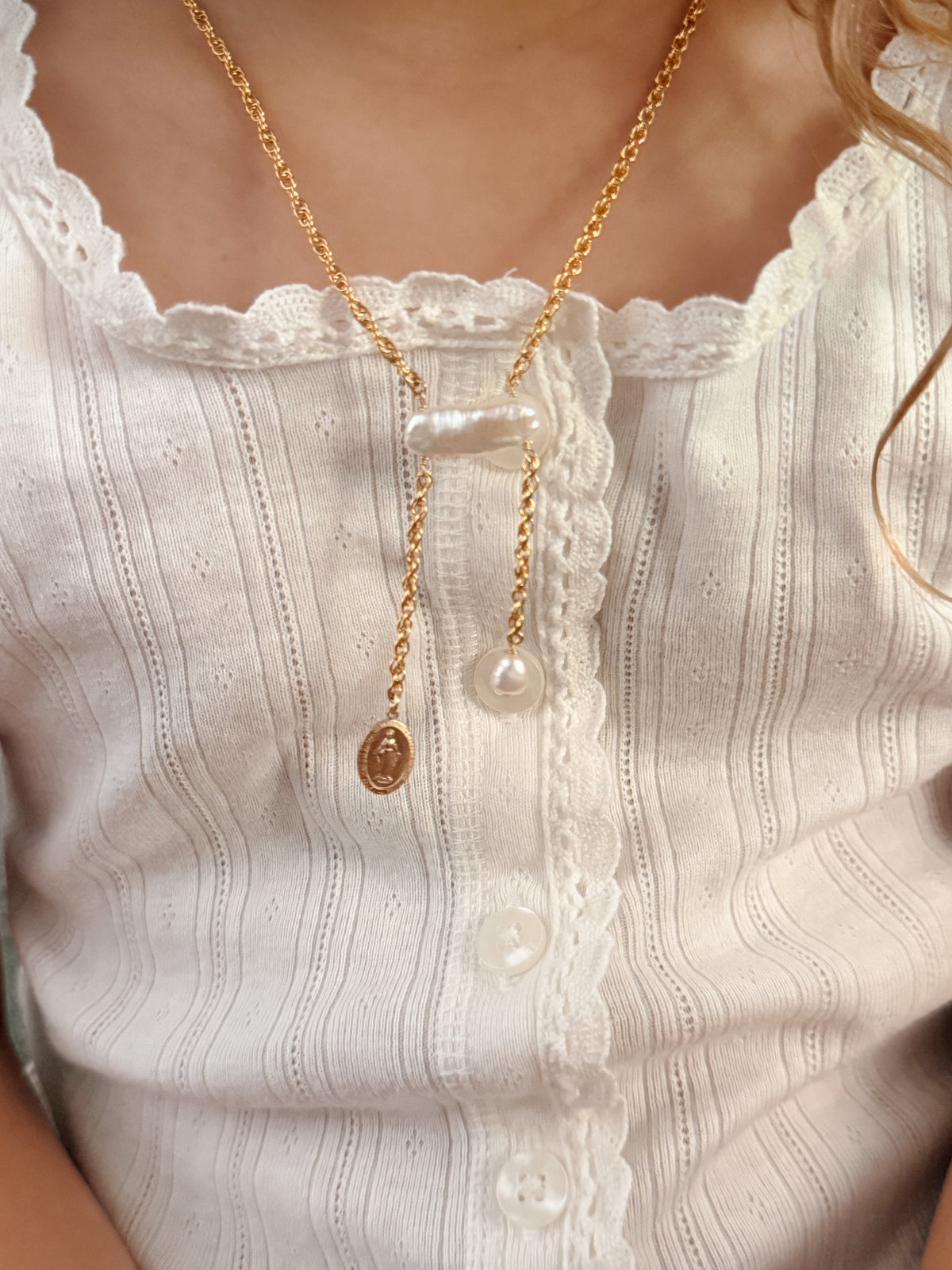 Little Juliette Miraculous Medal Necklace