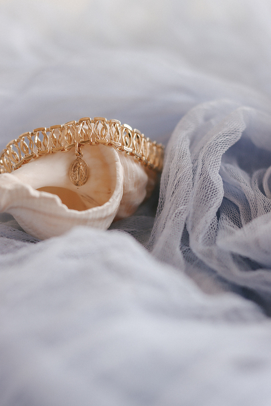 Lace Miraculous Medal Bracelet