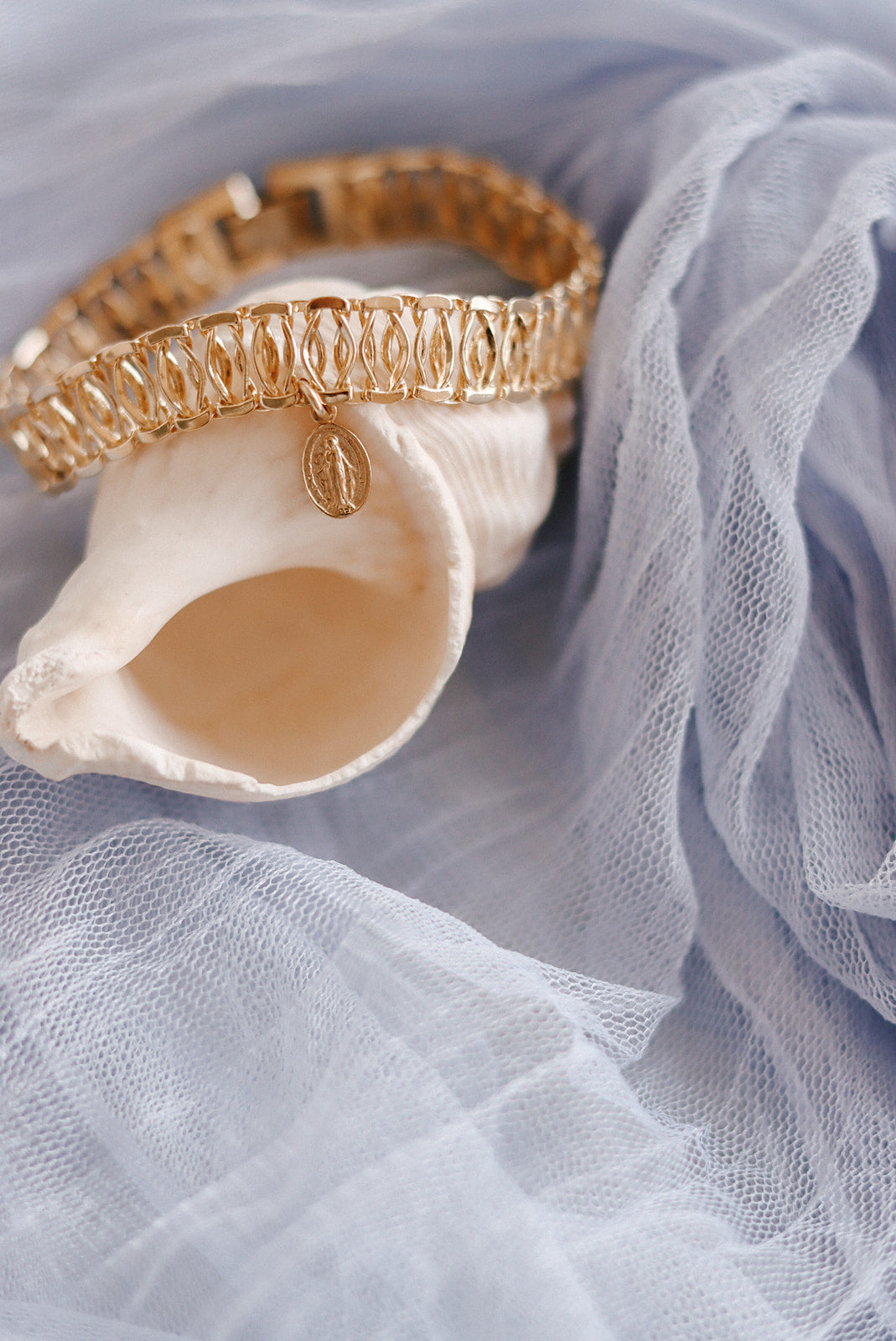 Lace Miraculous Medal Bracelet