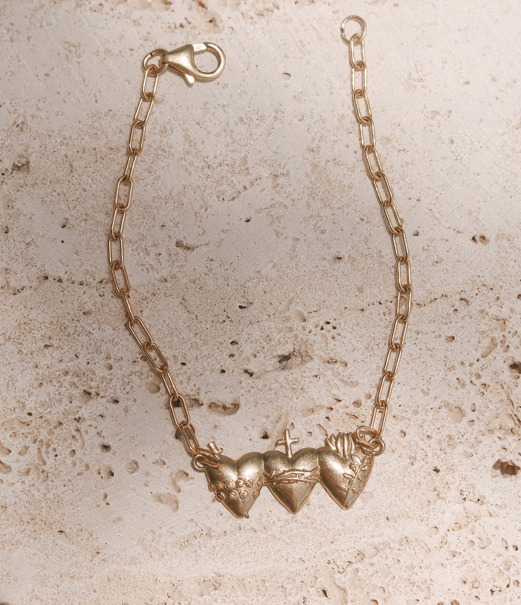 Holy Family Hearts® Bracelet - Paperclip