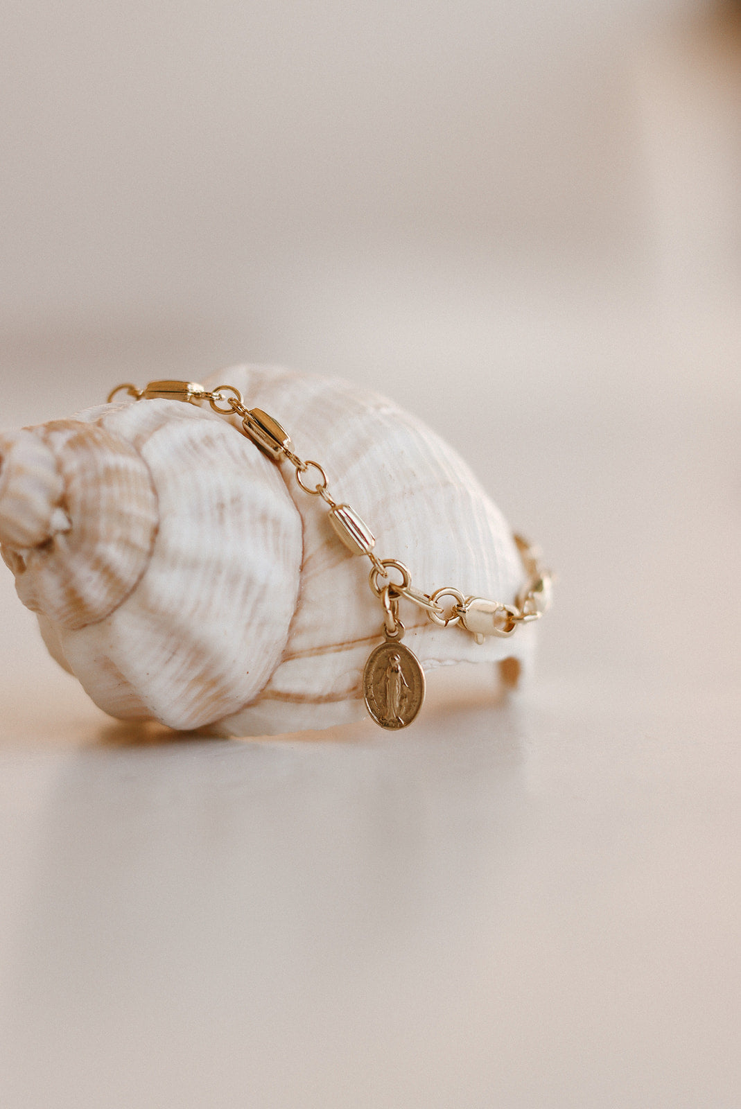 Opal Miraculous Medal Bracelet