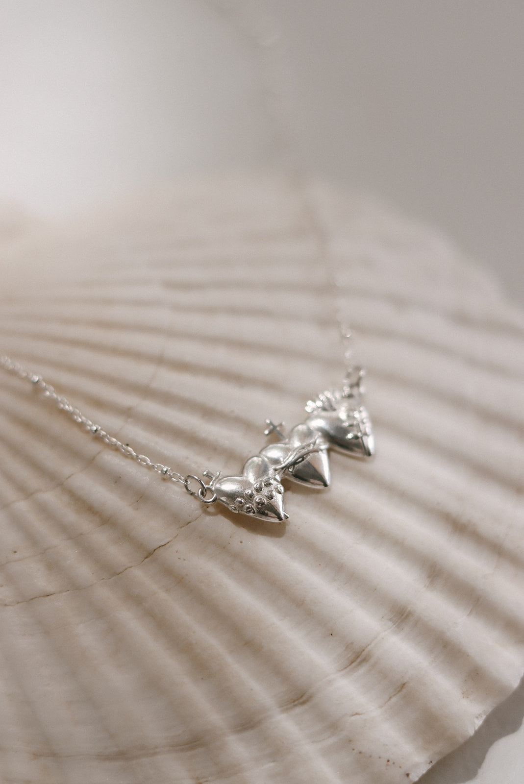 Holy Family Hearts® Necklace in Sterling Silver