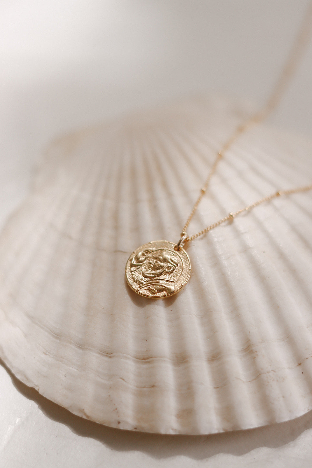 Padre Pio Necklace in Gold Vermeil