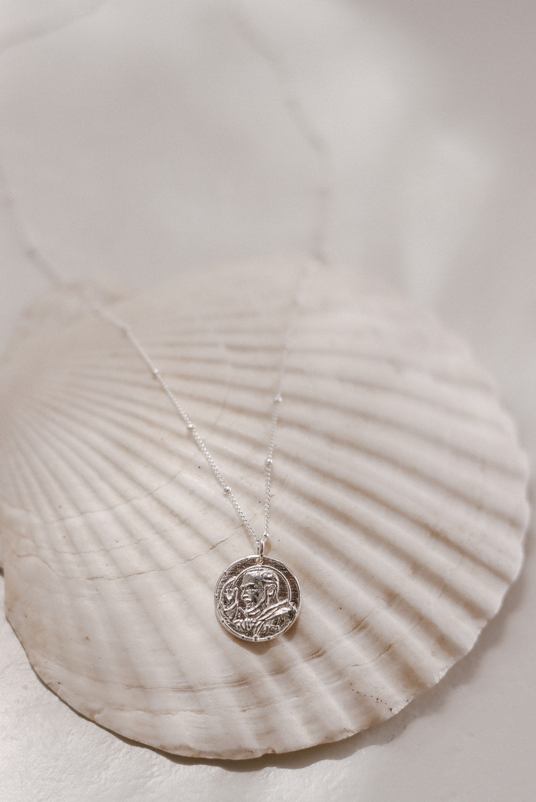 St. Padre Pio Necklace in Sterling Silver