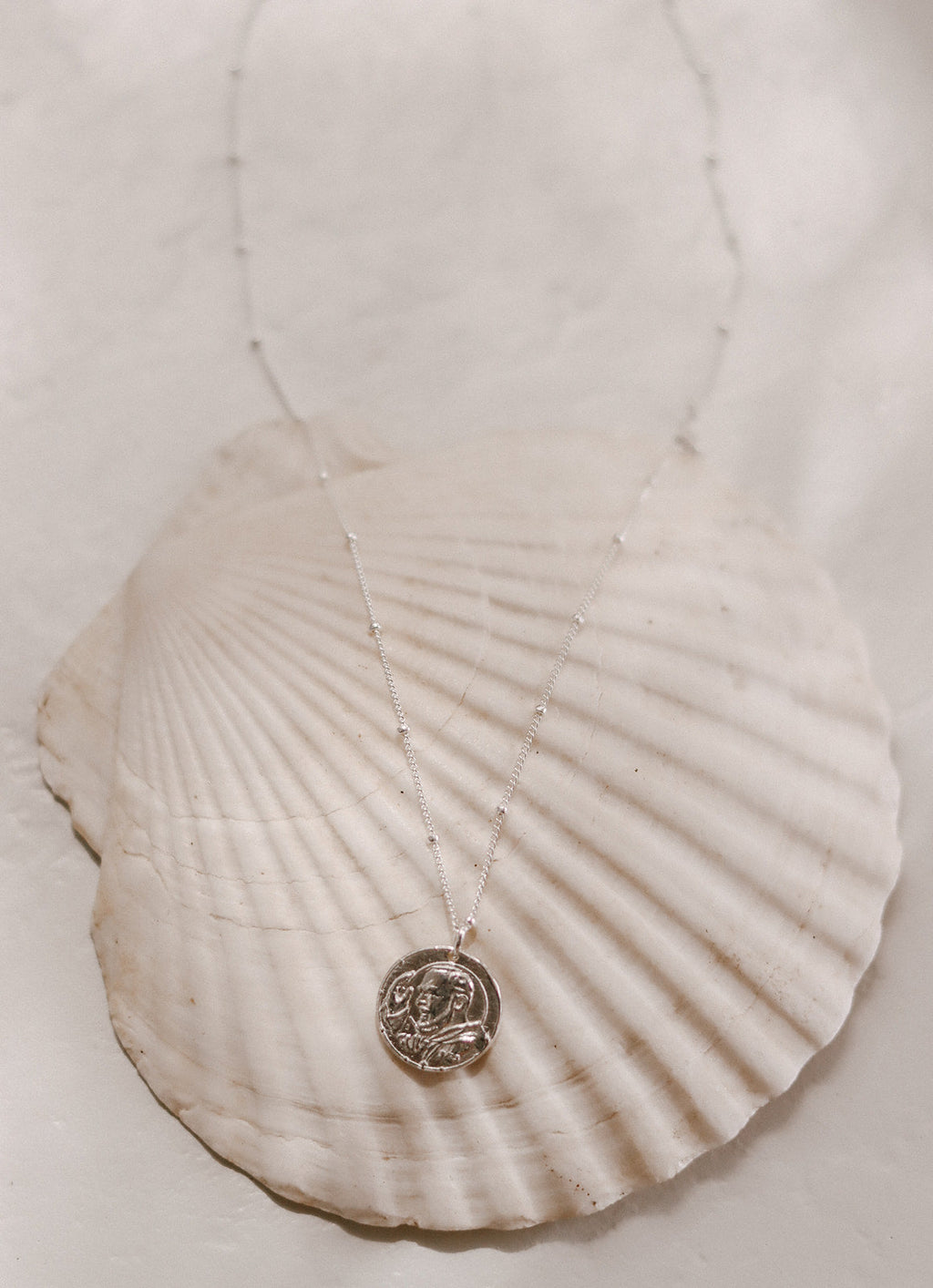 St. Padre Pio Necklace in Sterling Silver