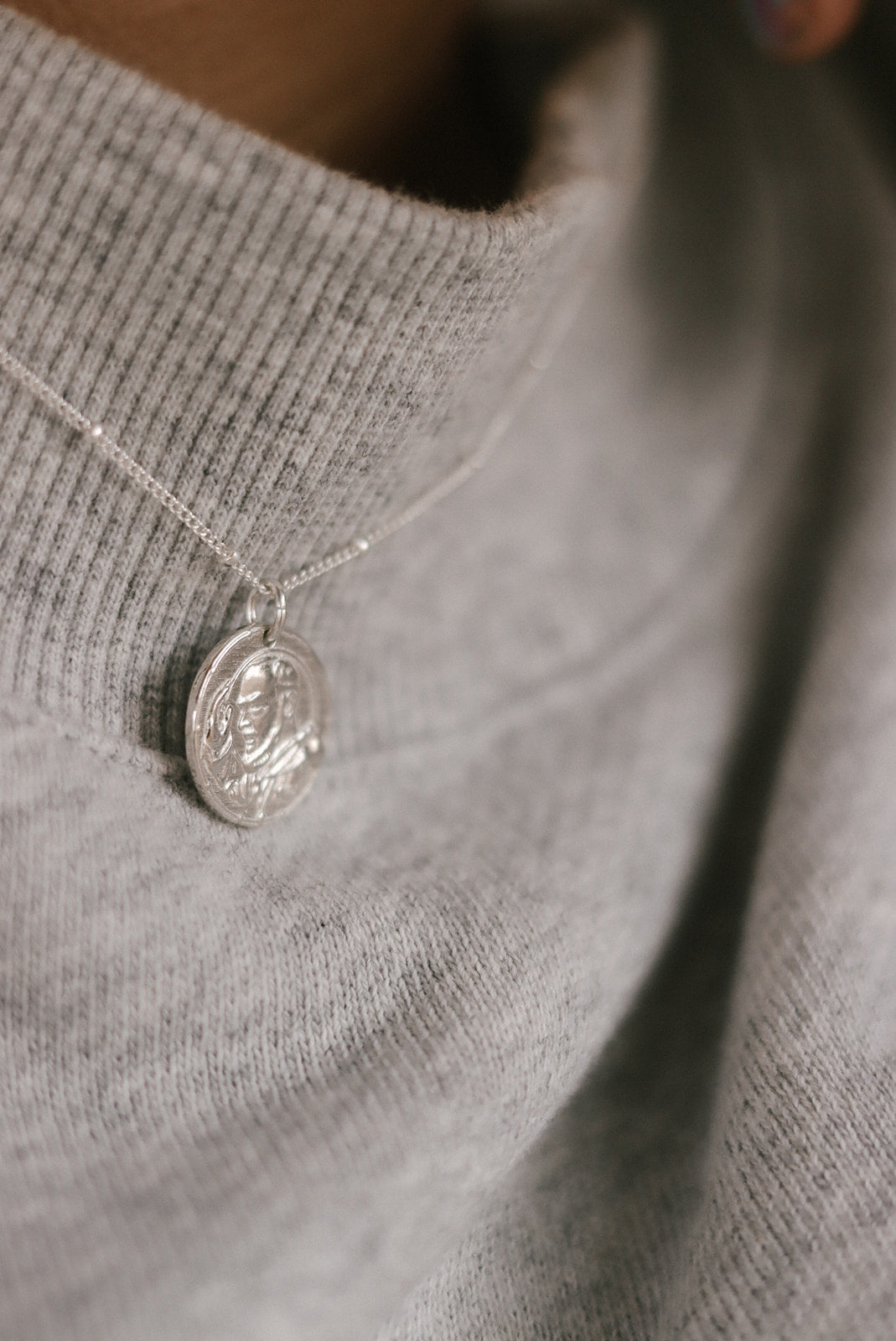 St. Padre Pio Necklace in Sterling Silver