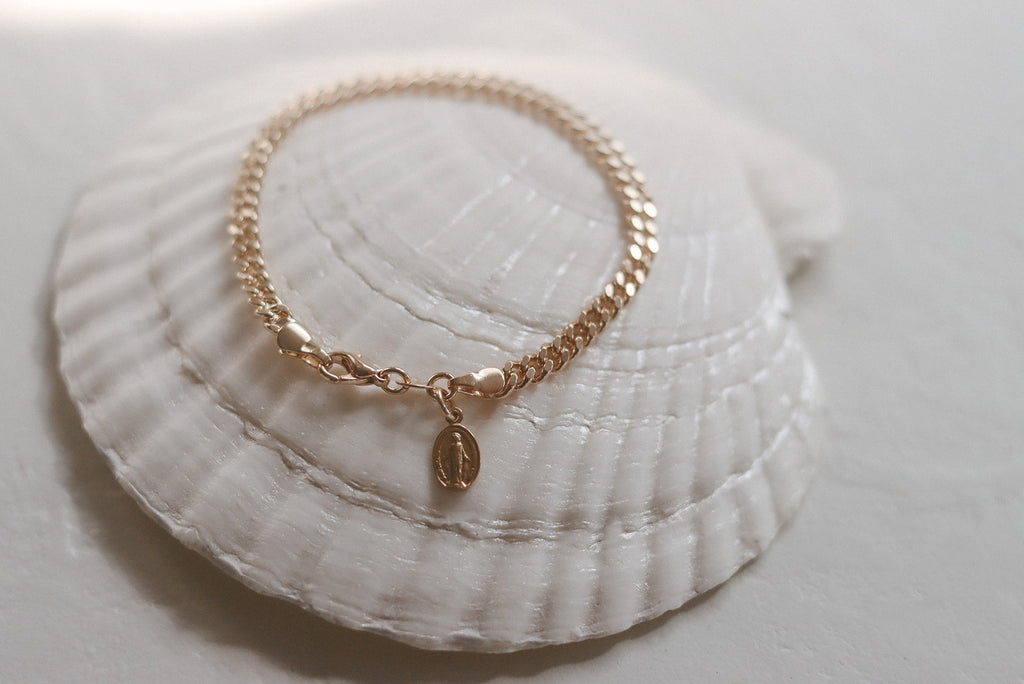 Miraculous Medal Link Bracelet