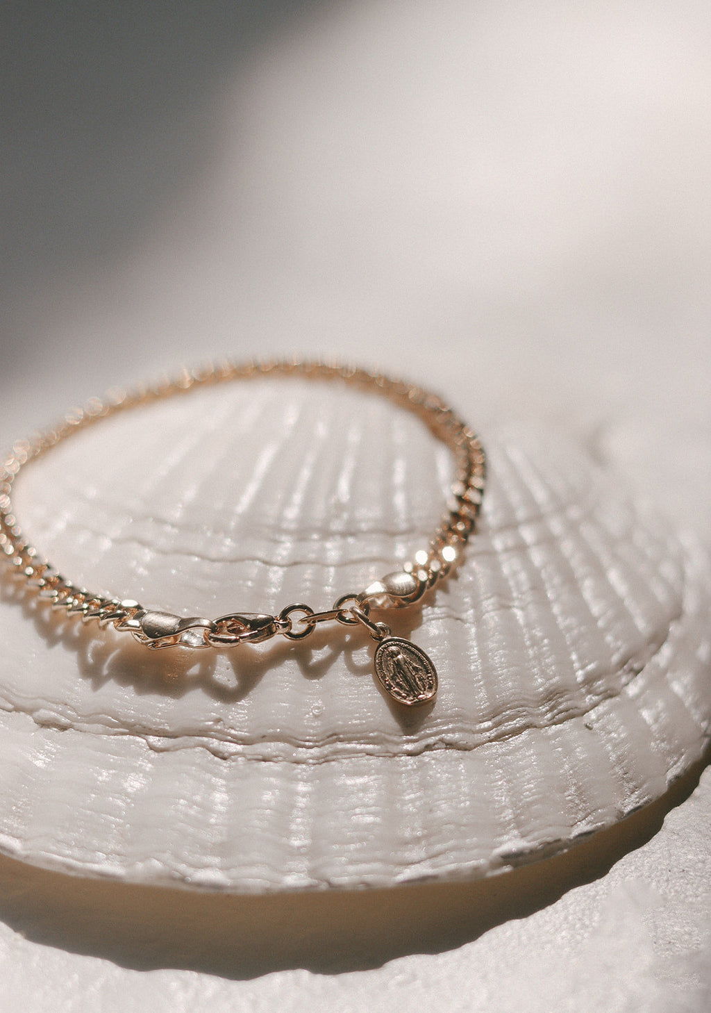 Miraculous Medal Link Bracelet