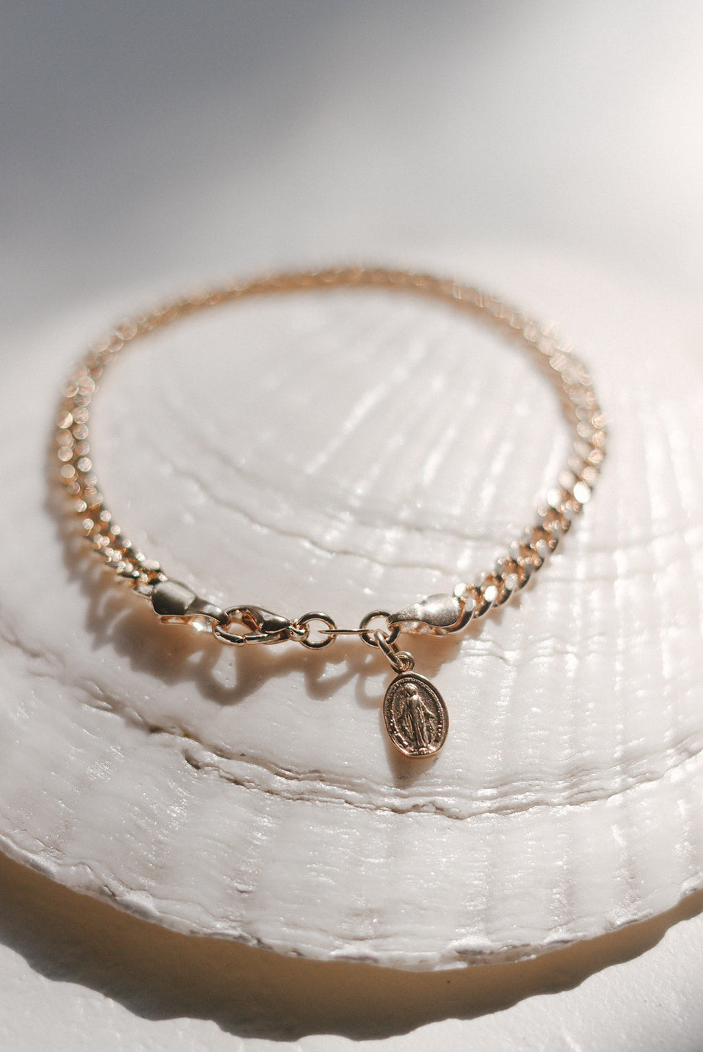 Miraculous Medal Link Bracelet