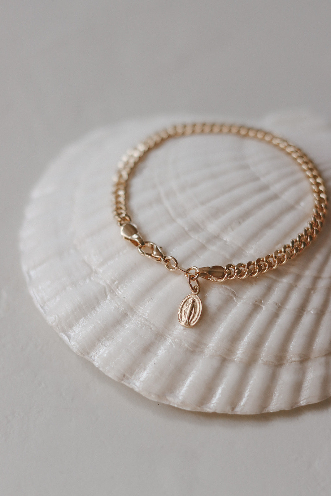 Miraculous Medal Link Bracelet
