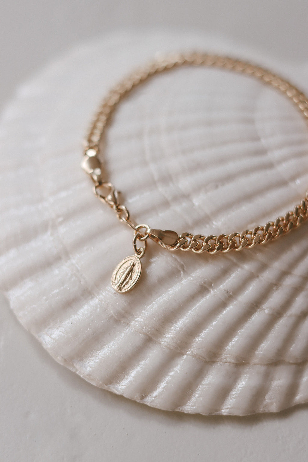Miraculous Medal Link Bracelet