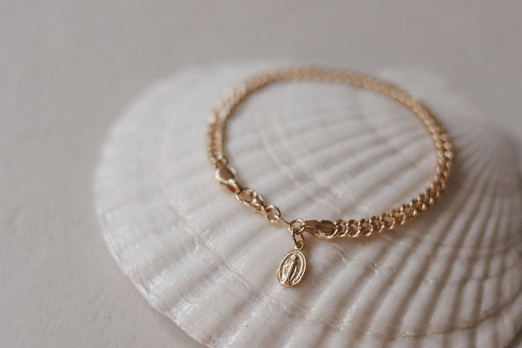 Miraculous Medal Link Bracelet