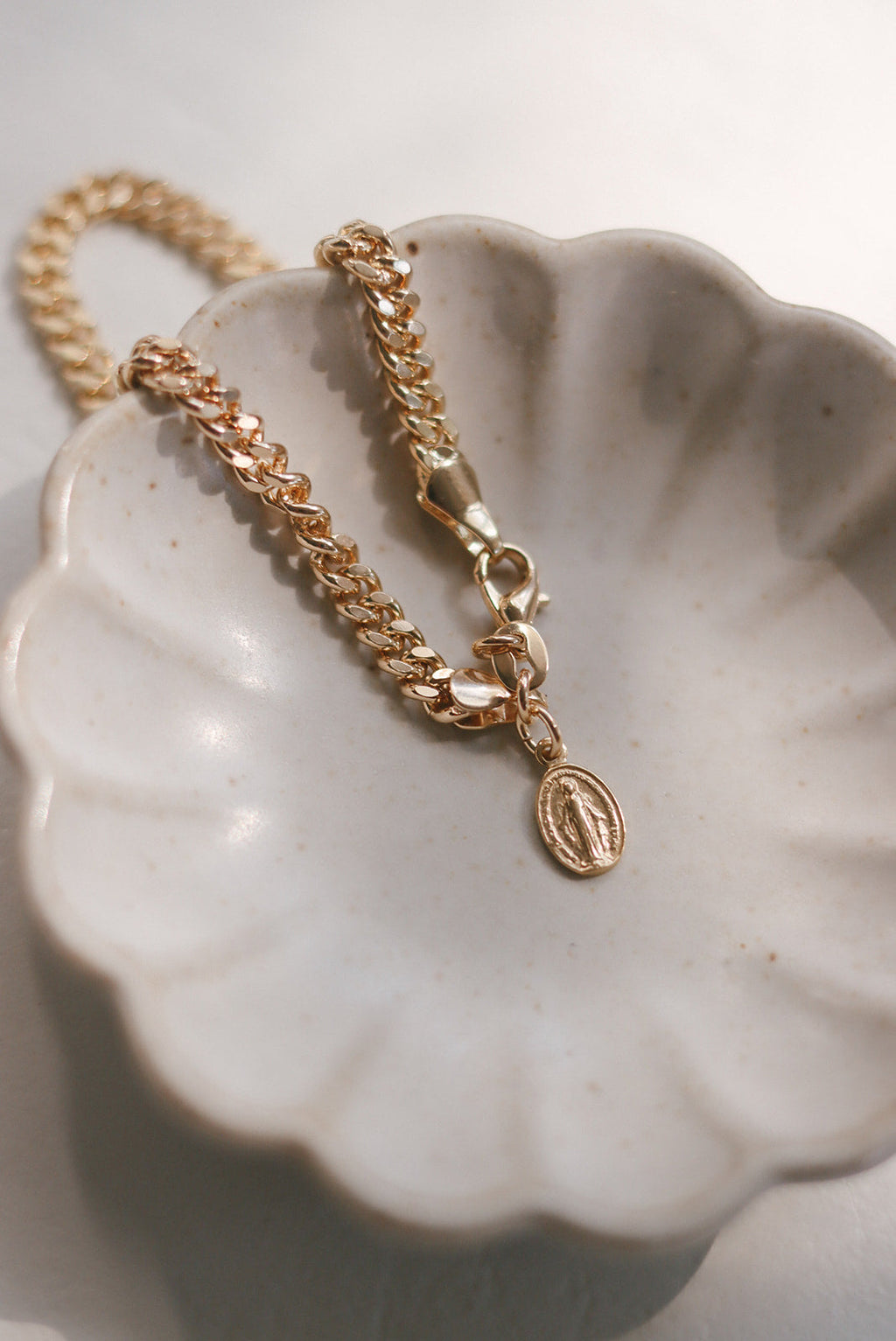Miraculous Medal Link Bracelet
