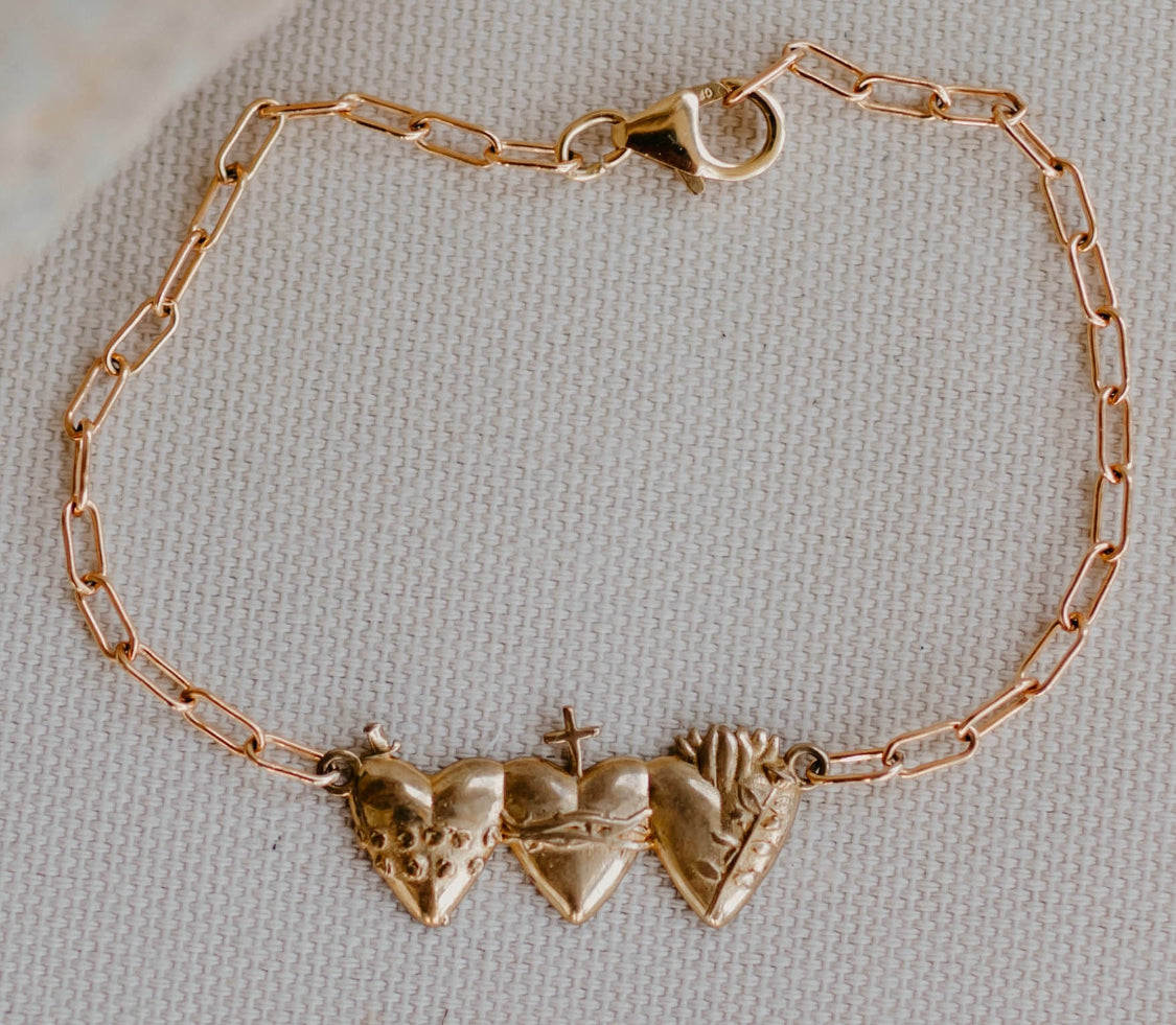 Holy Family Hearts® Bracelet - Paperclip