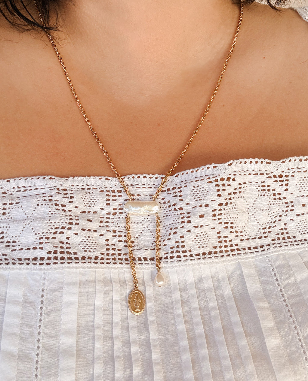 Juliettes Miraculous Medal necklace
