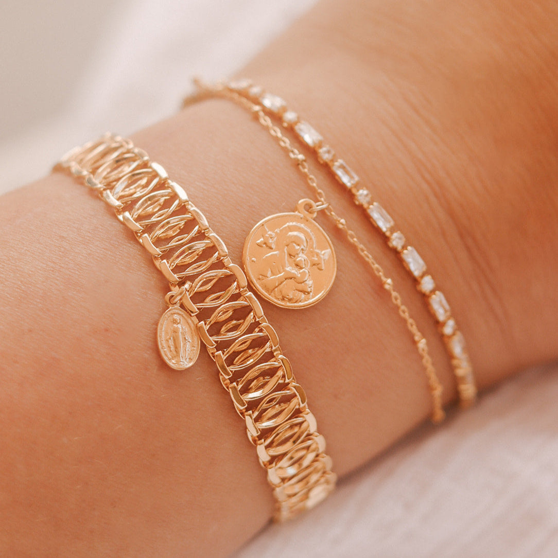 Our Lady of Perpetual Help Bracelet Gold Vermeil