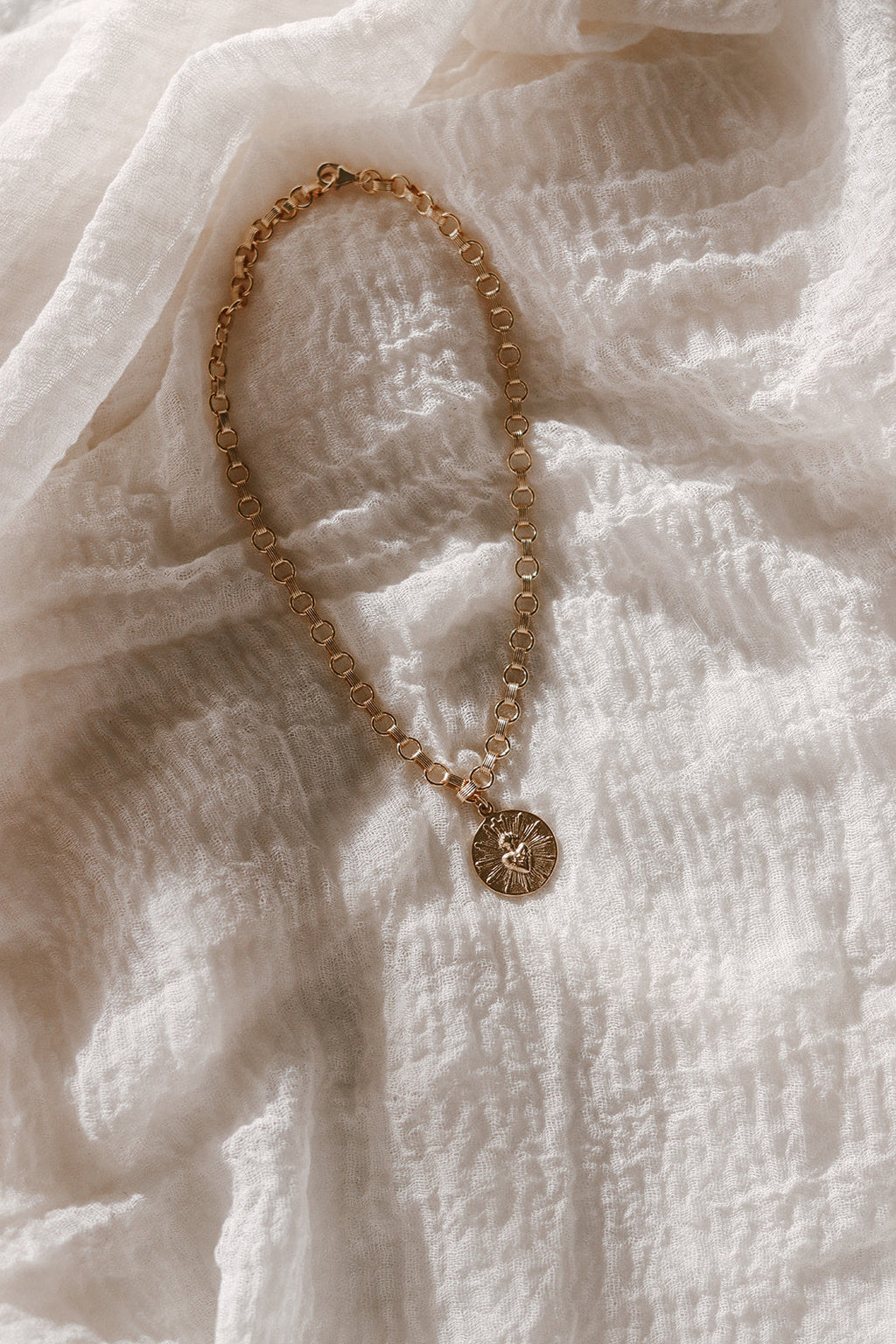 Most Sacred Heart Ring Band Necklace
