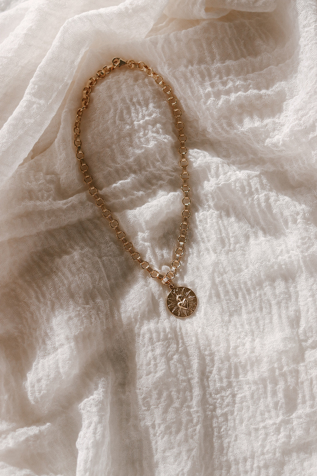 Most Sacred Heart Ring Band Necklace