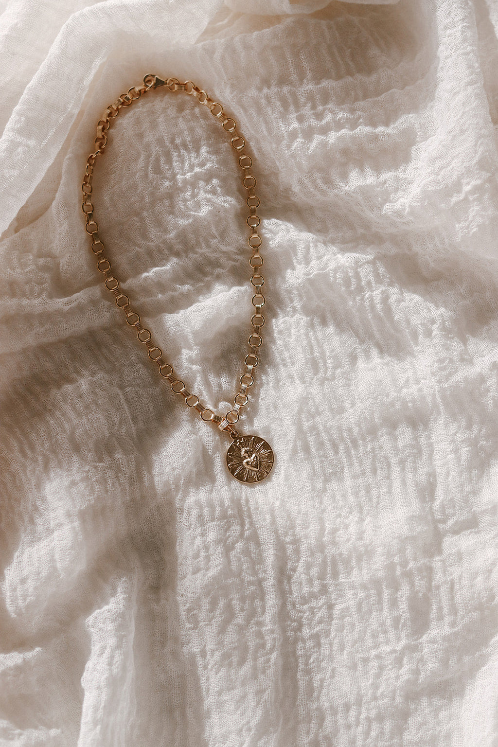 Most Sacred Heart Ring Band Necklace