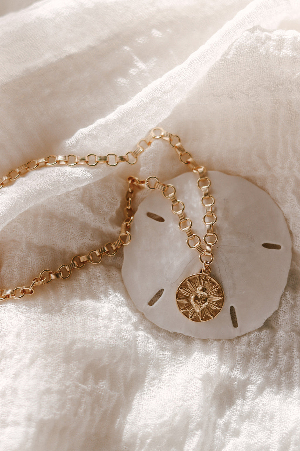 Most Sacred Heart Ring Band Necklace