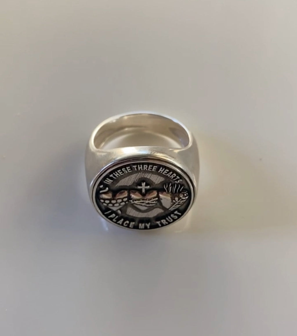 Holy Family Hearts® Signet Ring