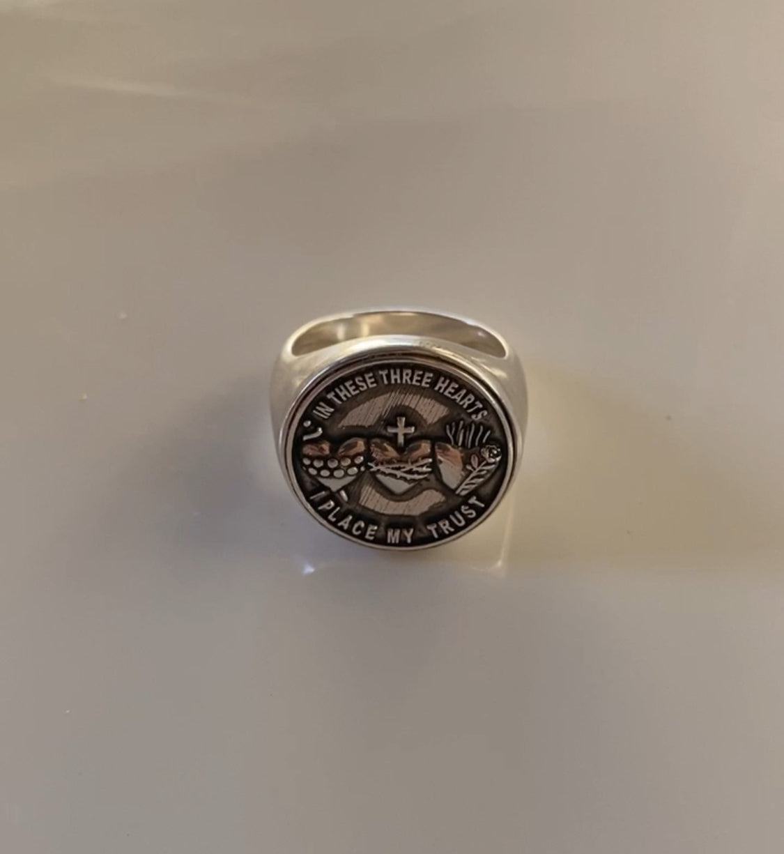 Holy Family Hearts® Signet Ring