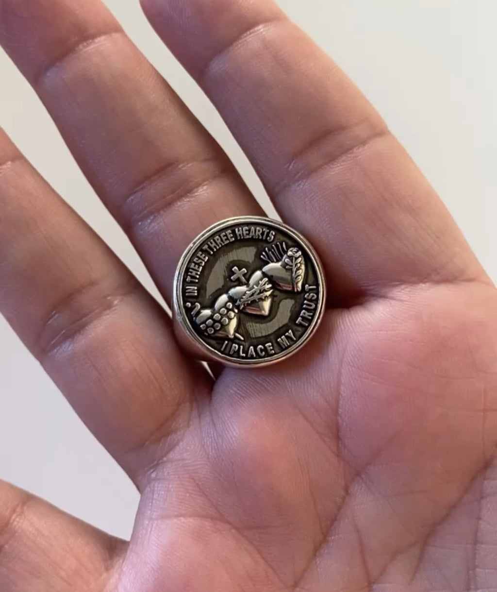 Holy Family Hearts® Signet Ring