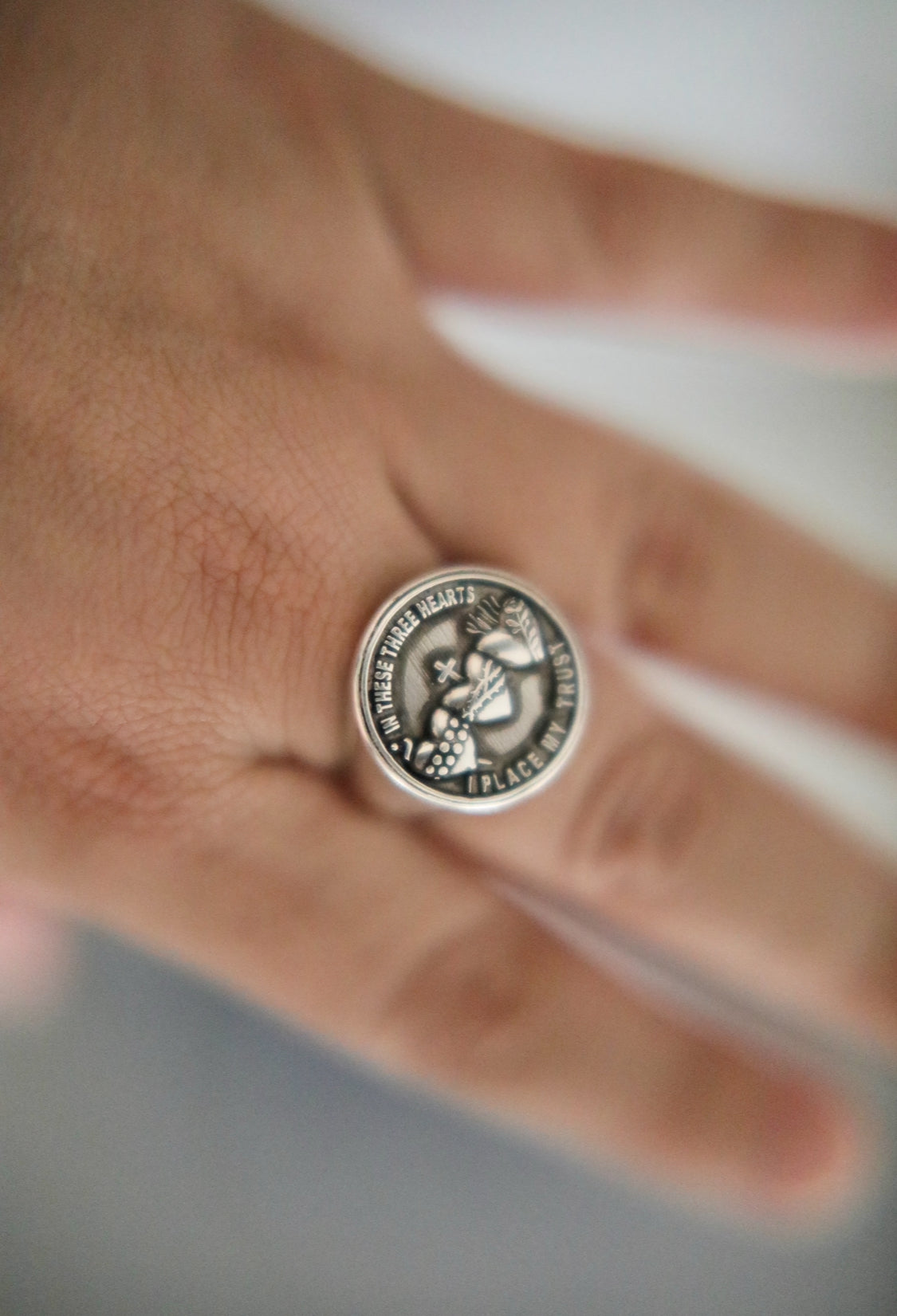 Holy Family Hearts® Signet Ring