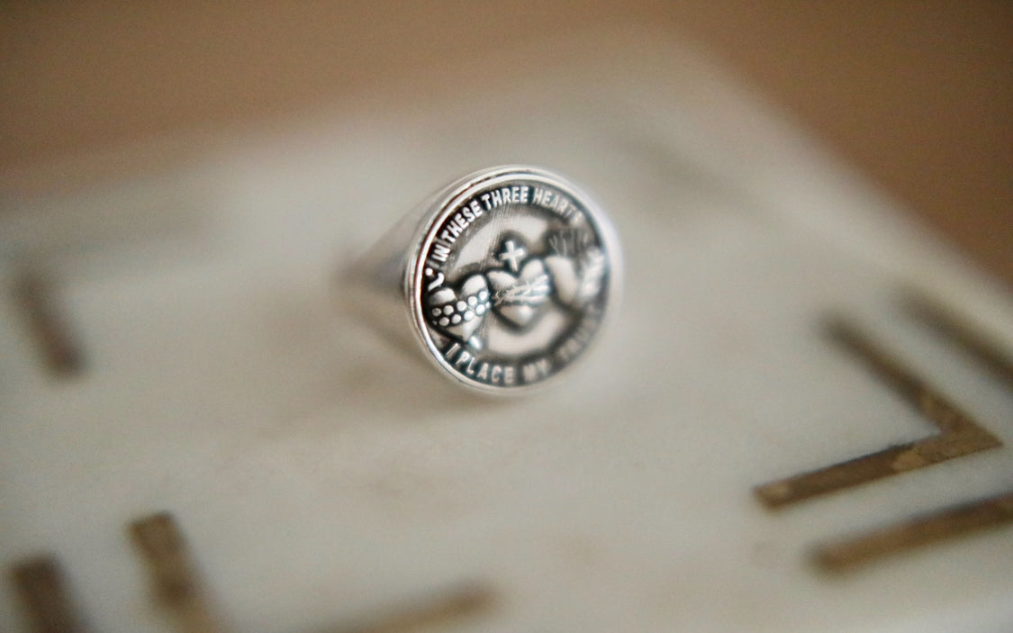 Holy Family Hearts® Signet Ring
