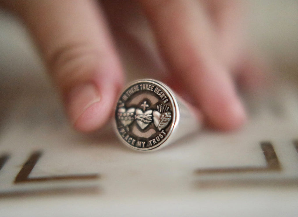 Holy Family Hearts® Signet Ring