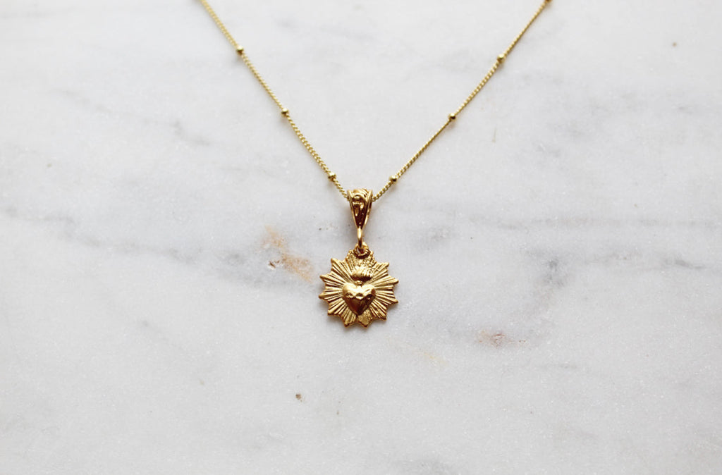 Most Sacred Heart Scalloped Necklace