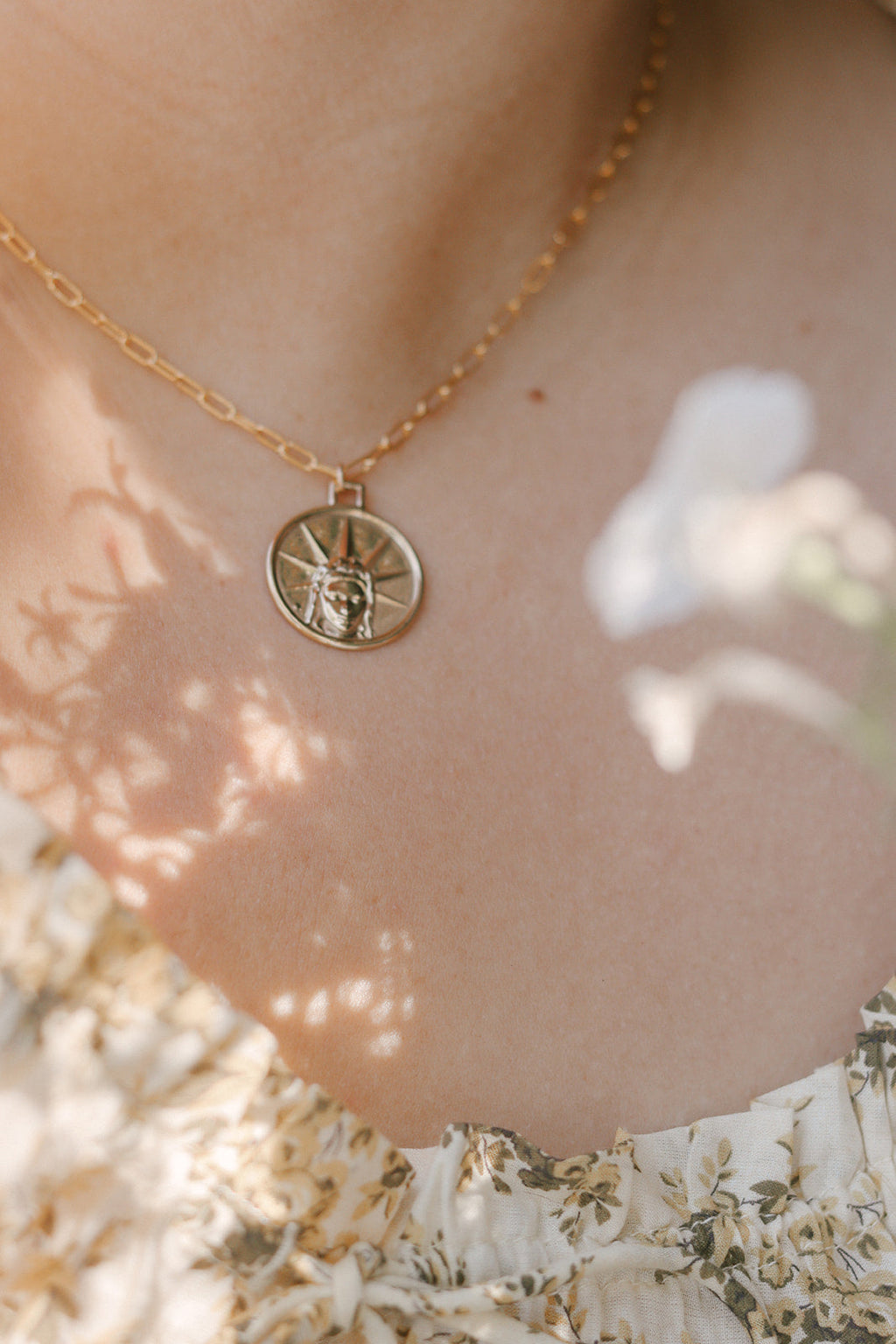 Star of The Sea Necklace on Paperclip