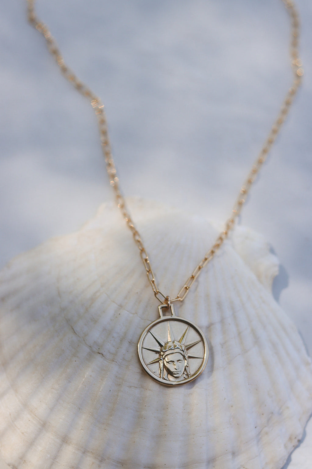 Star of The Sea Necklace on Paperclip
