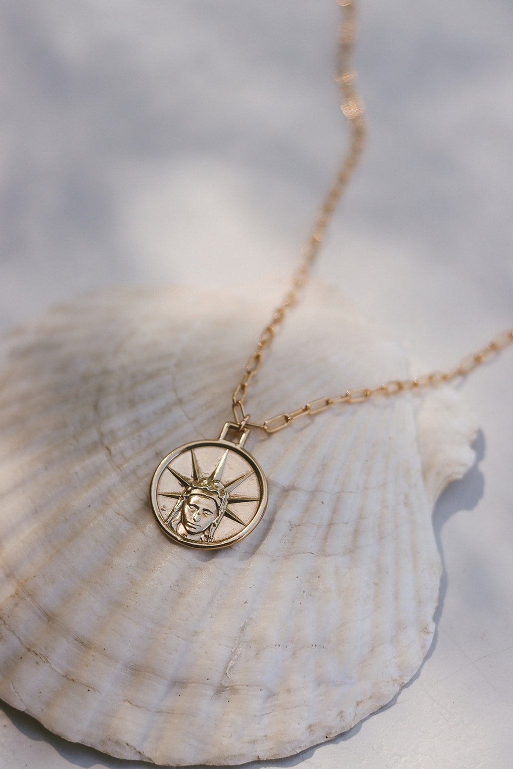 Star of The Sea Necklace on Paperclip