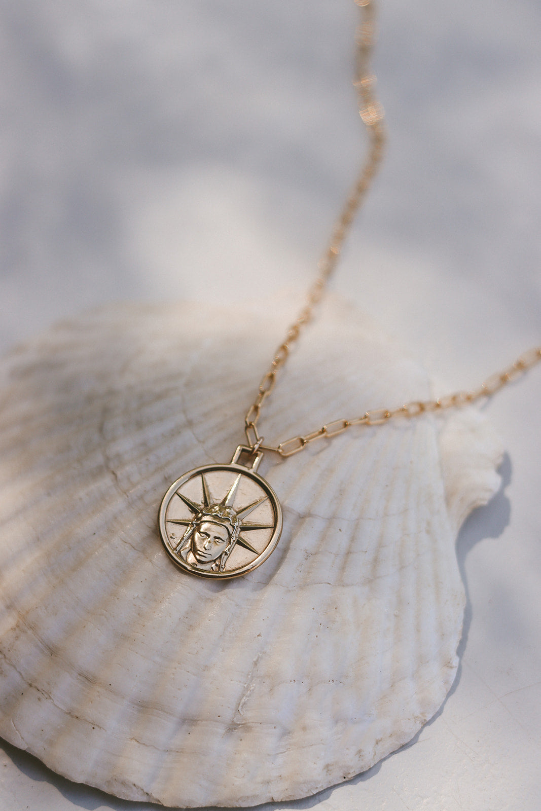 Star of The Sea Necklace on Paperclip