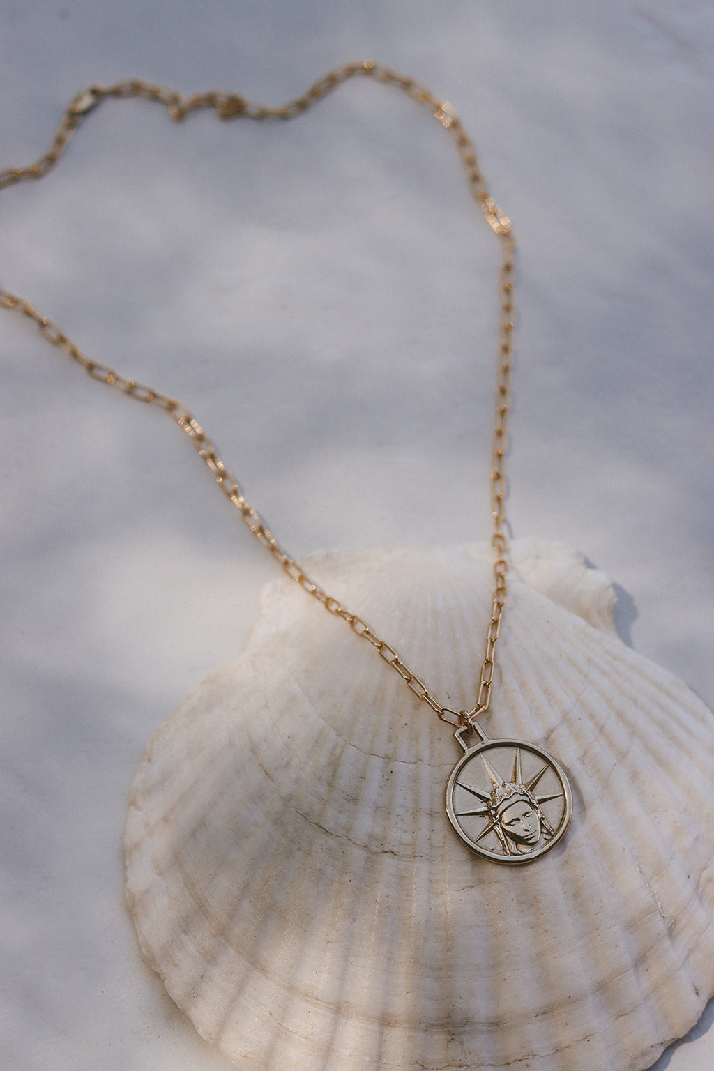 Star of The Sea Necklace on Paperclip