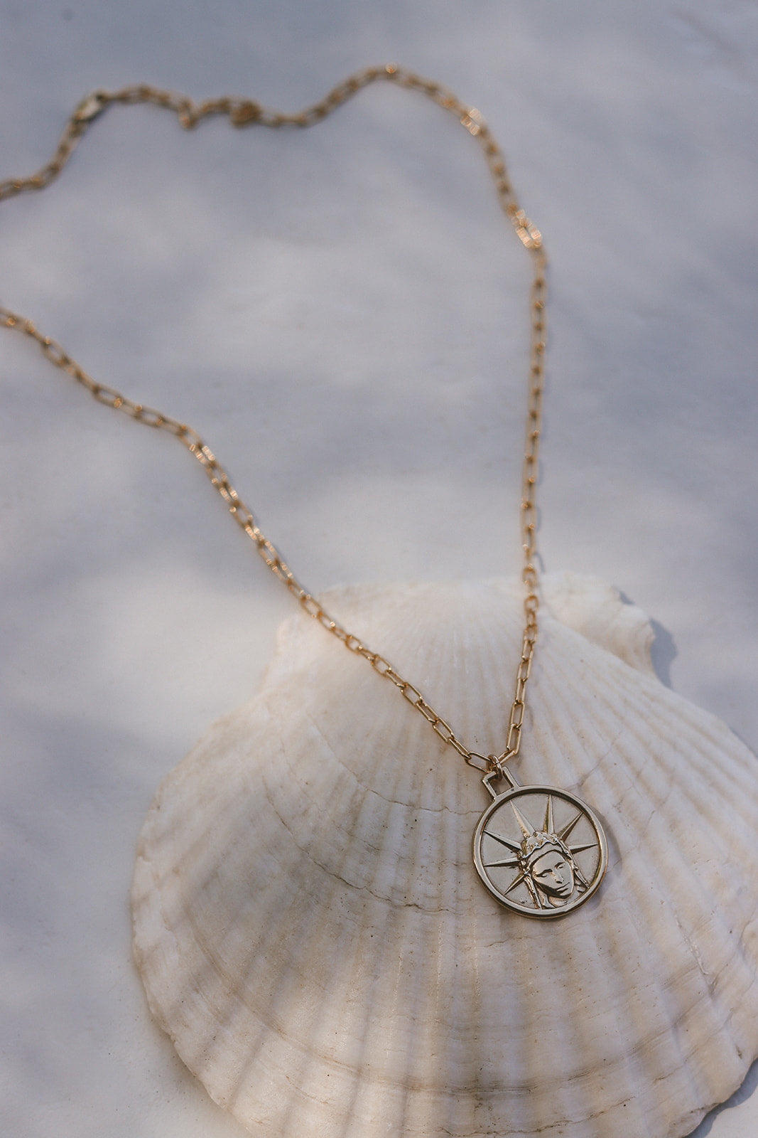 Star of The Sea Necklace on Paperclip
