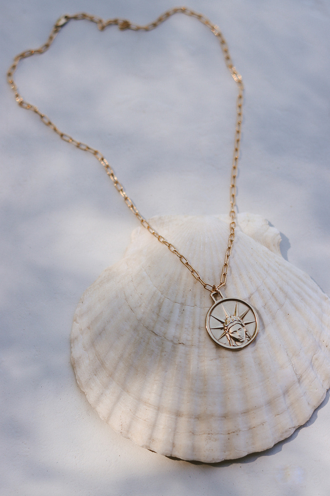 Star of The Sea Necklace on Paperclip