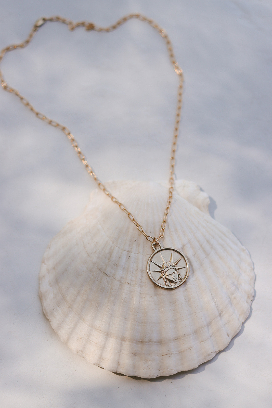 Star of The Sea Necklace on Paperclip