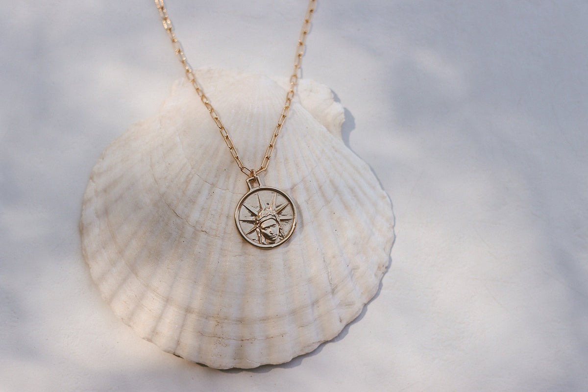 Star of The Sea Necklace on Paperclip