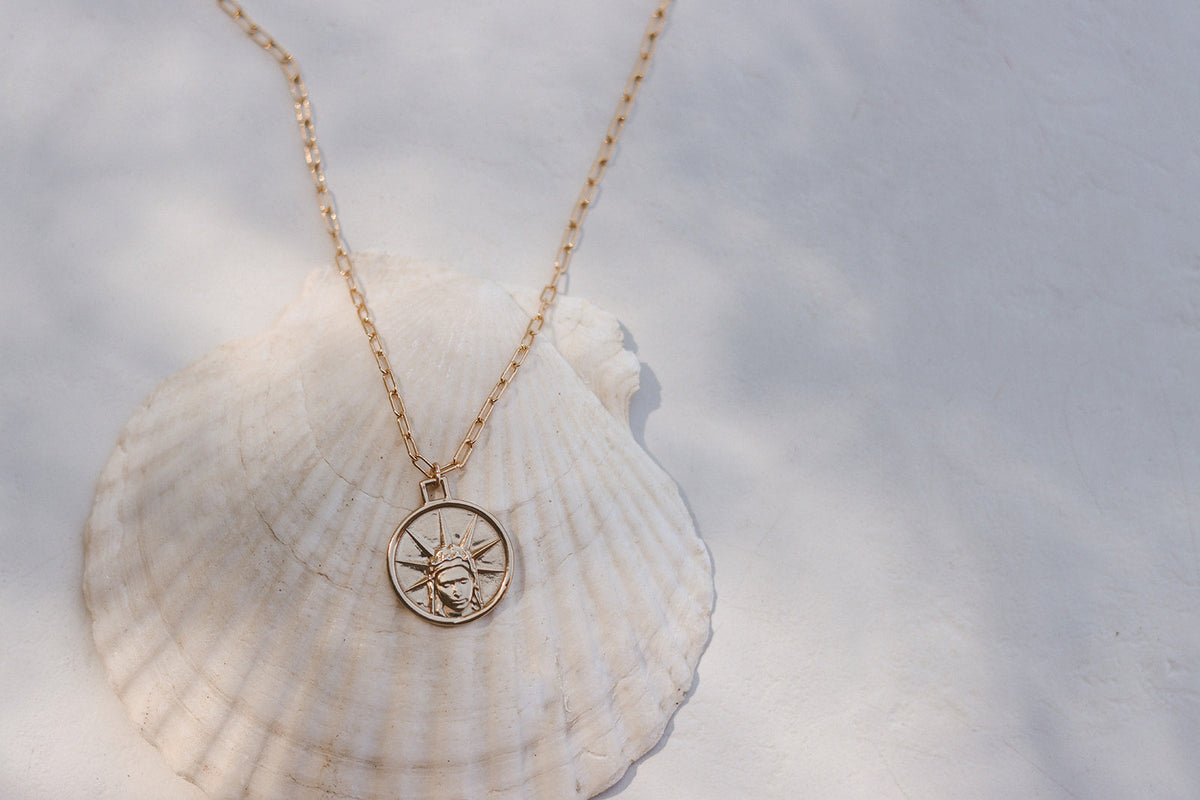 Star of The Sea Necklace on Paperclip