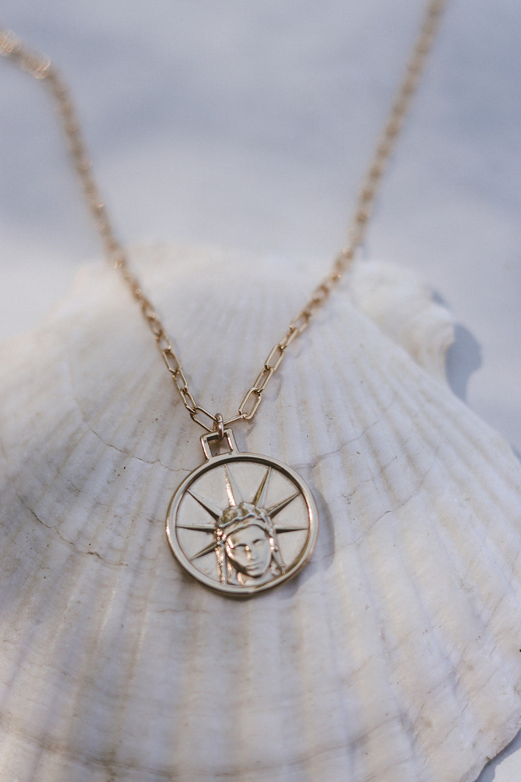 Star of The Sea Necklace on Paperclip