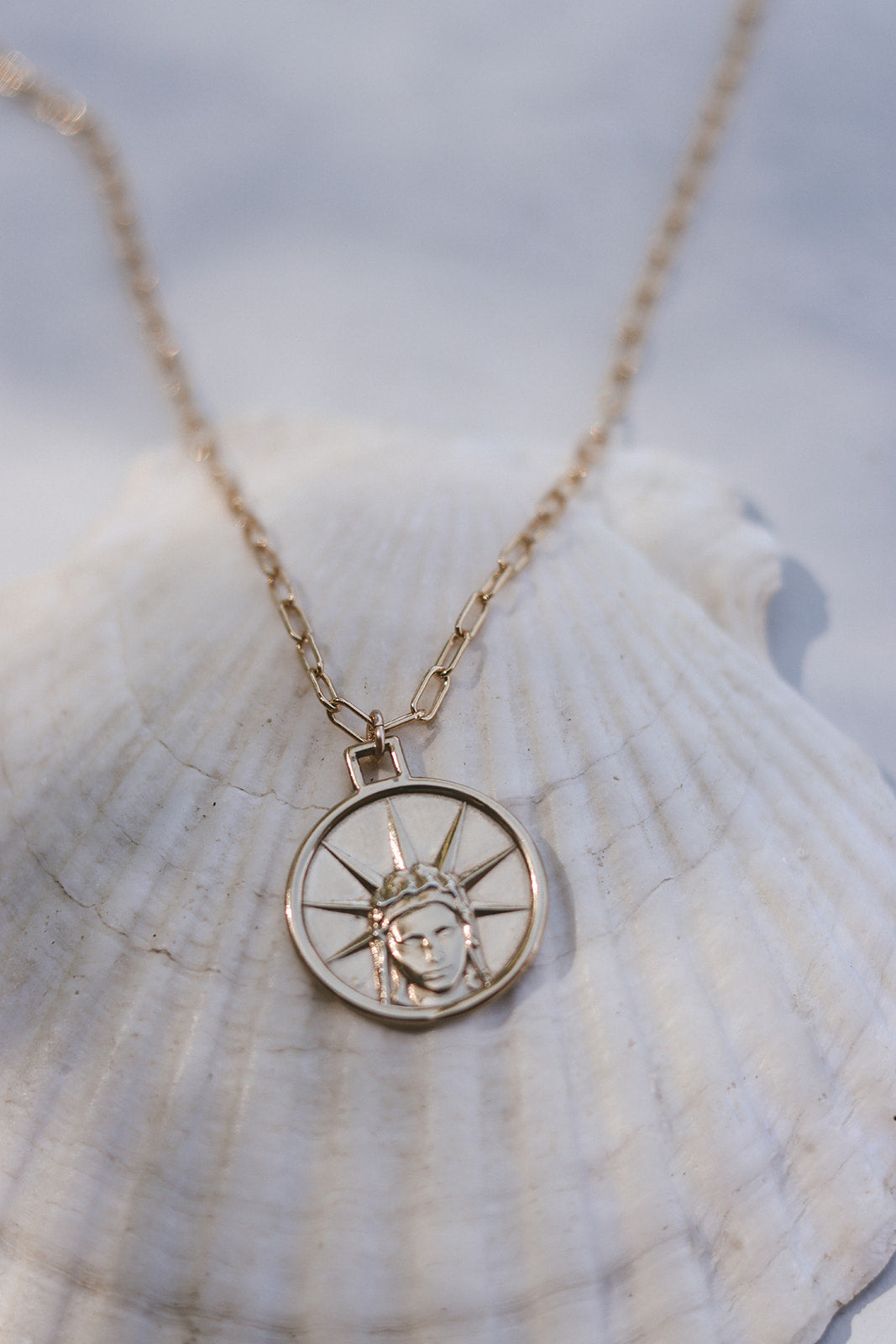 Star of The Sea Necklace on Paperclip