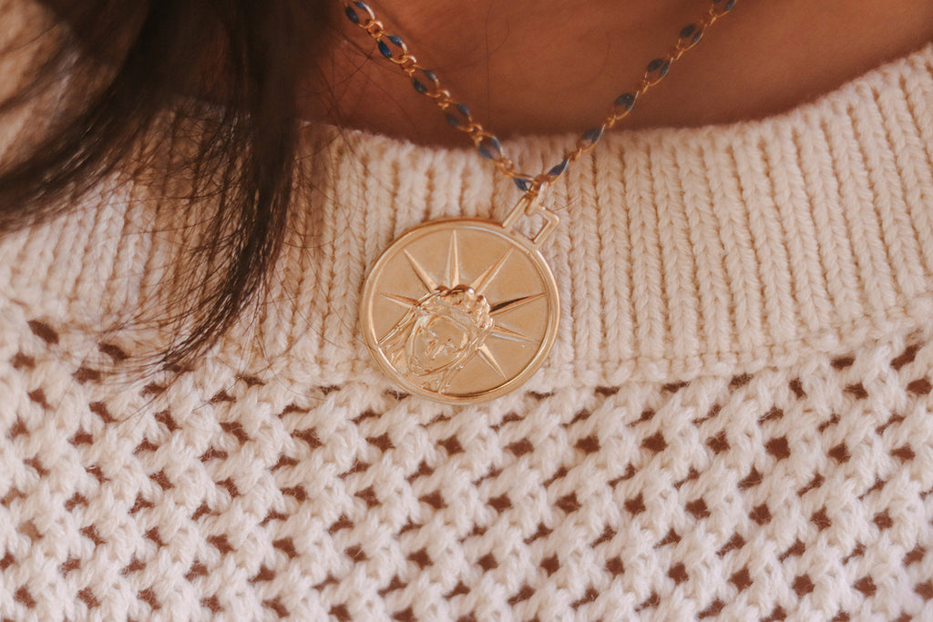 Star of the Sea Necklace with Grotto Chain