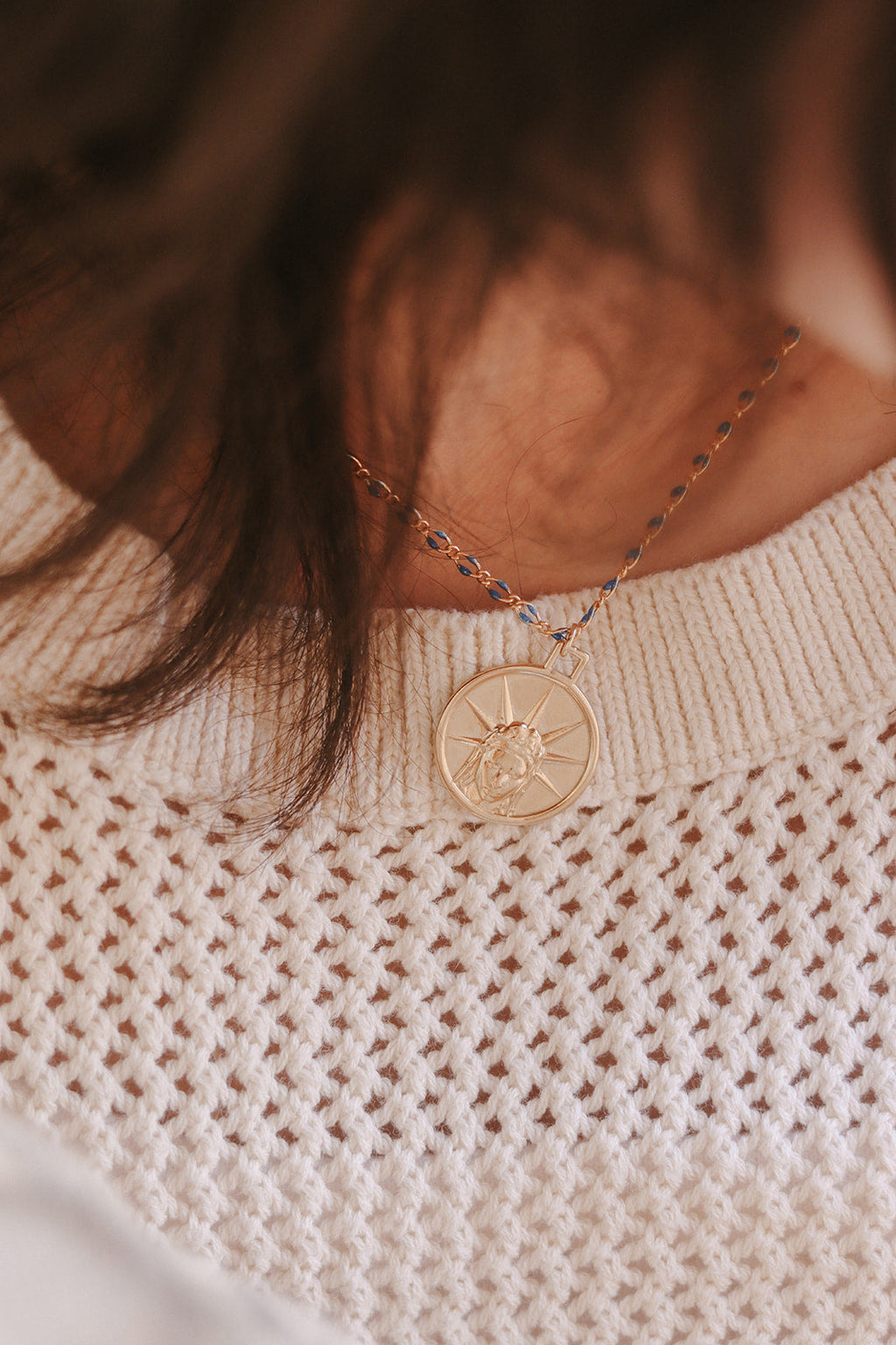 Star of the Sea Necklace with Grotto Chain