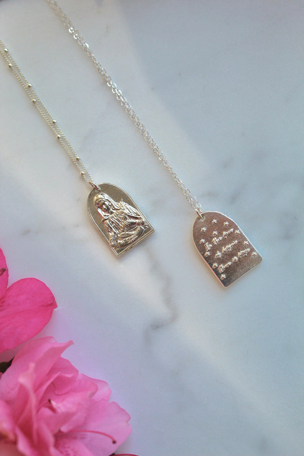 St. Catherine of Sweden Necklace in Sterling Silver